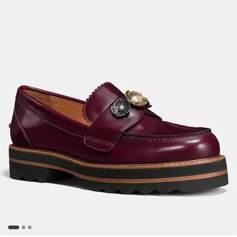 Coach Lenox Loafer Burgundy